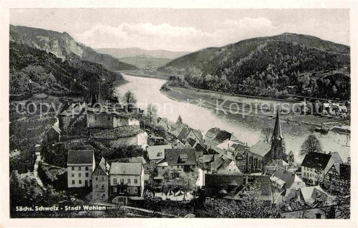 Wehlen Sachsen Teilansicht