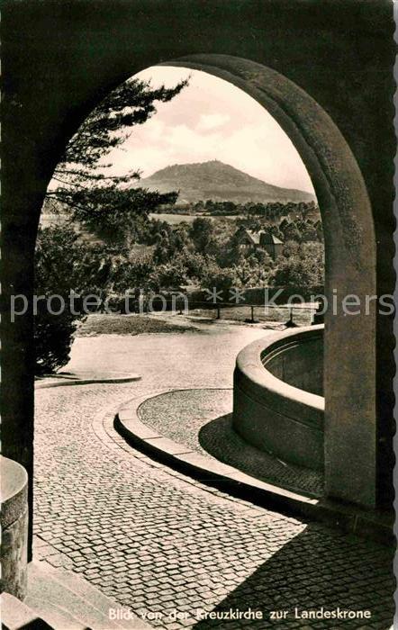 Goerlitz Sachsen Blick von der Kreuzkirche zur Landeskrone