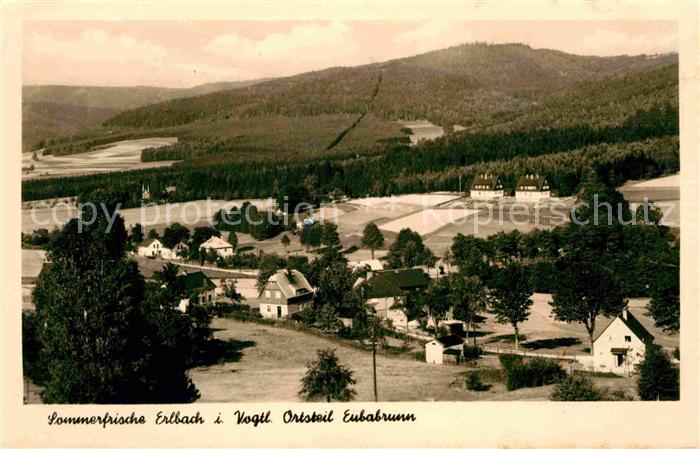 Erlbach Vogtland Teilansicht mit Eubabrunn
