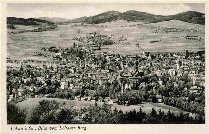 Loebau Sachsen Blick vom Berg