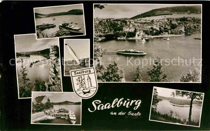 Saalburg Saale Panorama Schiffsanlegestellen