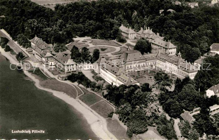 Pillnitz Fliegeraufnahme Schloss