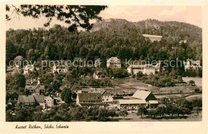 Rathen Saechsische Schweiz Gesamtansicht