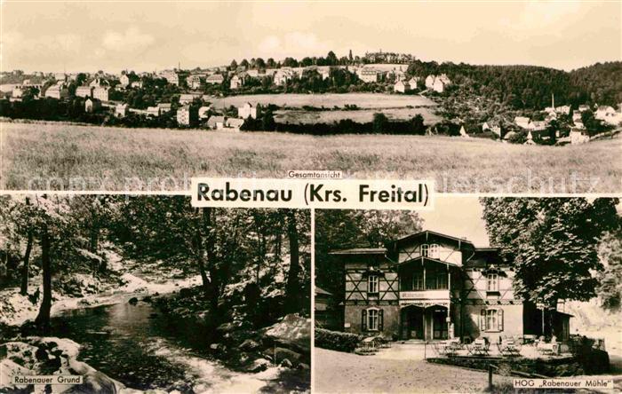Rabenau Sachsen Gesamtansicht Grund Muehle