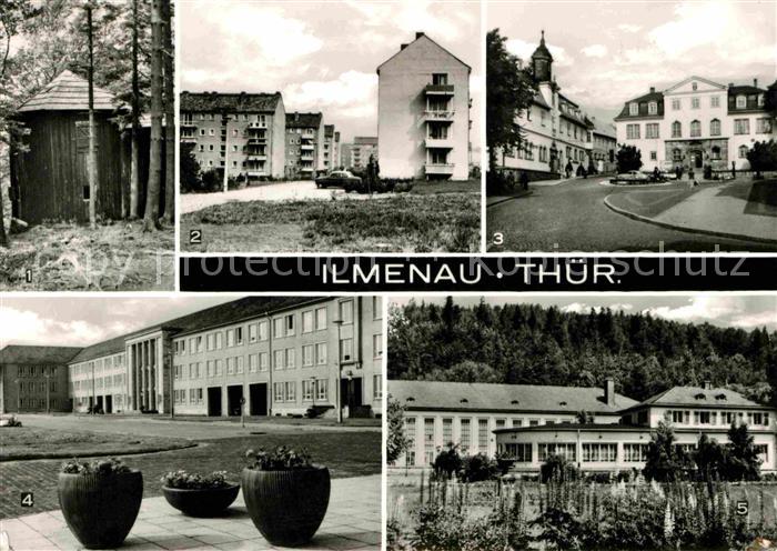 Ilmenau Thueringen Goethehaeuschen Scharterstrasse Rathaus Schloss Technische Ho