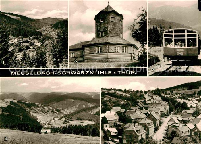 Meuselbach-Schwarzmuehle Teilansicht Aussichtsturm Lichtenhain