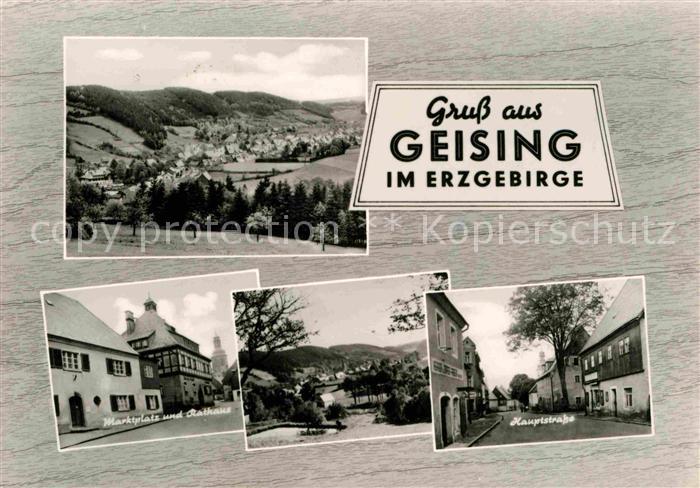 Geising Erzgebirge Marktplatz Rathaus Hauptstrasse