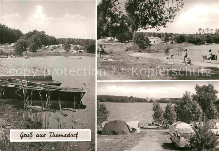 Thomsdorf Boitzenburger Land Zeltplatz See