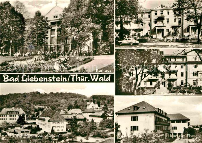 Bad Liebenstein Kurhaus Kurheim Bernhard Kurheim Olga