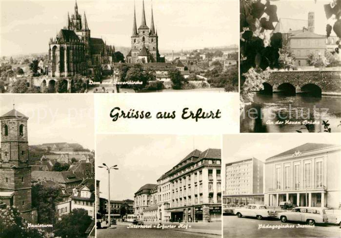 ERFURT  CITY Dom Severikirche Paulsturm