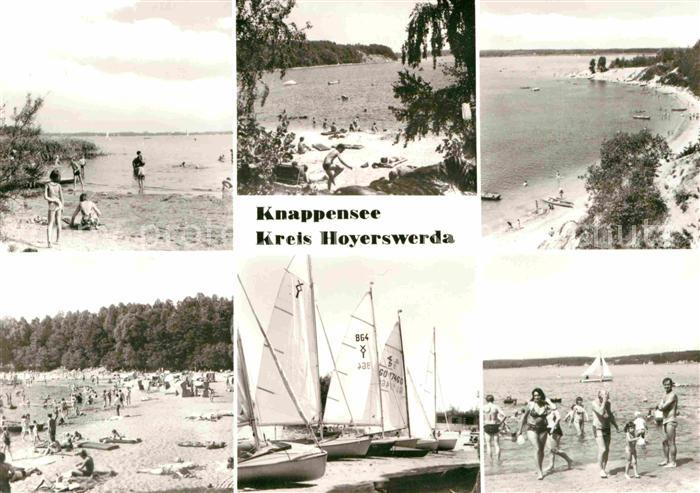 Knappensee Oberlausitz Segelboote Maukendorfer Strand Koblenzer Bucht