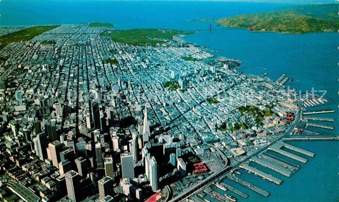 San Francisco California Fliegeraufnahme mit Golden Gate