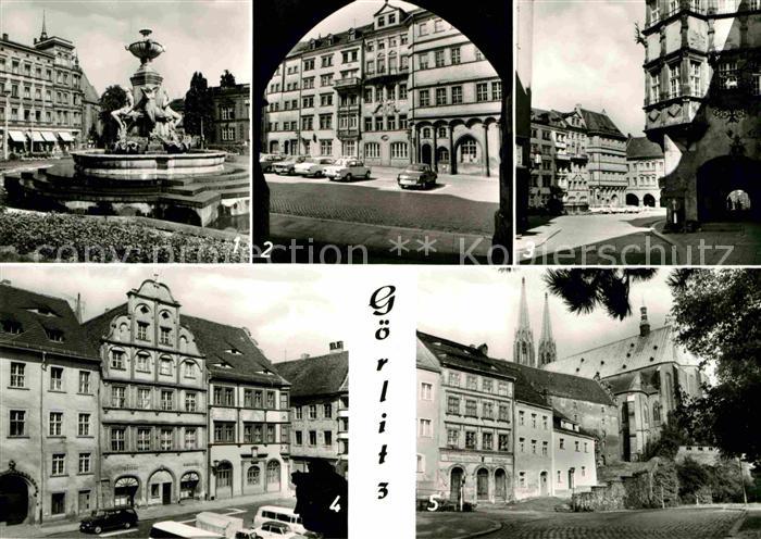 Goerlitz Sachsen Schoenhof Untermarkt Buergerhaeuser