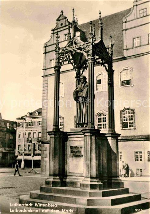 Wittenberg Lutherstadt Lutherdenkmal Marktplatz