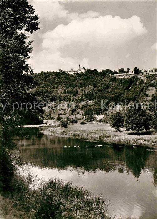 Schloss Langenburg Blick vom Jagsttal