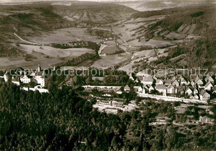 Langenburg Wuerttemberg Fliegeraufnahme mit Schloss