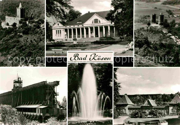 Bad Koesen Rudelsburg Kurmittelhaus Burg-Saaleck Gradierwerk Kurpark