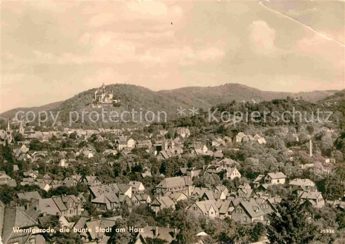 Wernigerode Harz Fliegeraufnahme mit Schloss