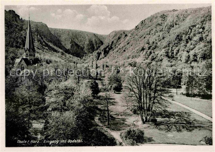 Thale Harz Eingang ins Bodetal