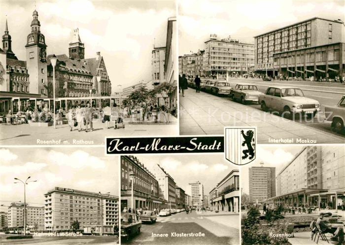 Karl-Marx-Stadt Interhotel Moskau Rosenhof Klosterstrasse