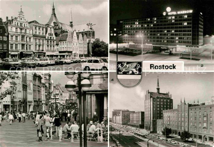 ROSTOCK  CITY Ernst-Thaelmann-Platz Interhotel-Warnow Kroepeliner-Strasse Lange-