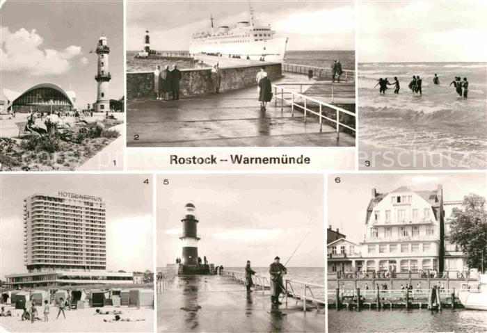 ROSTOCK  CITY Hotel-Neptun Leuchtturm Teepott Mole