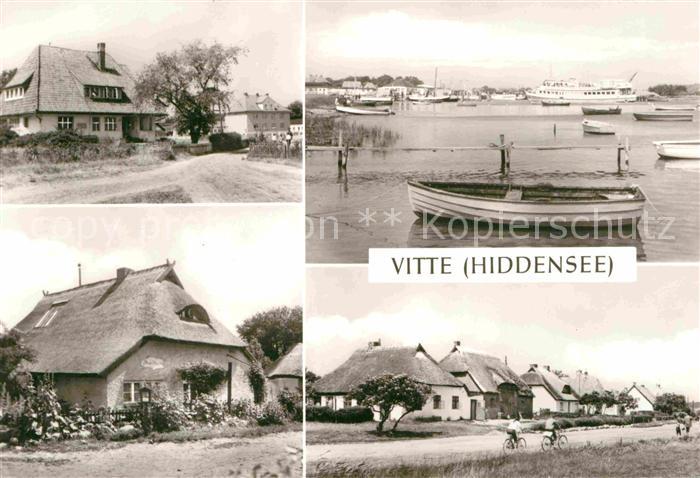 Vitte Hiddensee Blaue-Scheune Hafen Norderende