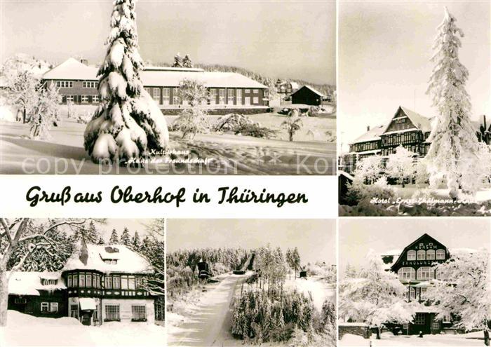 Oberhof Thueringen Kulturhaus Hotel Ernst Thaelmann
