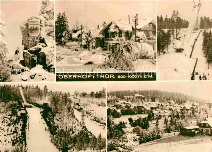 Oberhof Thueringen mit Skisprungschanze