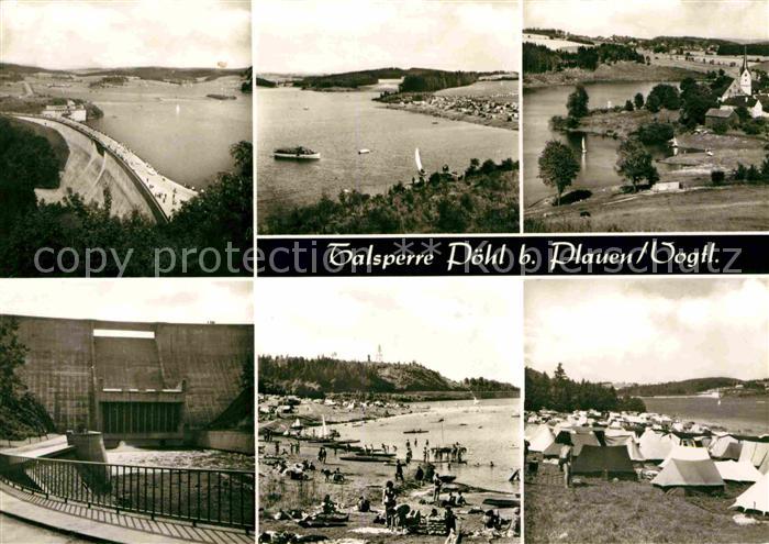 Plauen Vogtland Talsperre Poehl Camping Strand