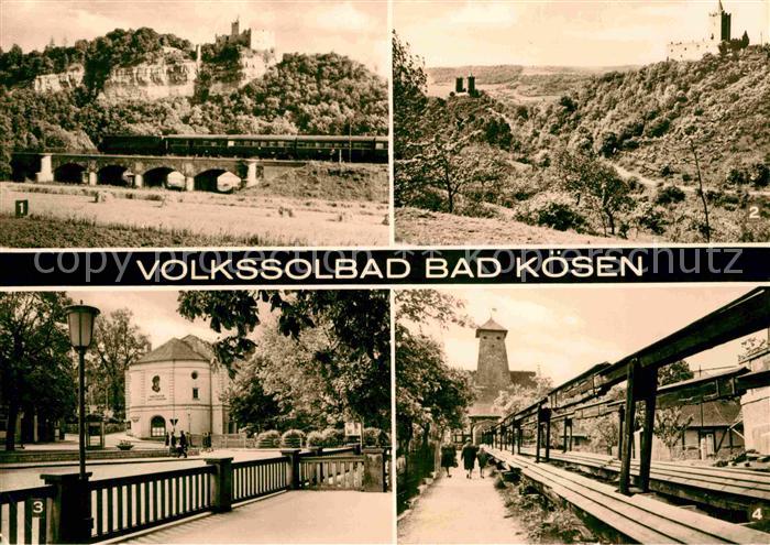 Bad Koesen Rudelsburg Burg-Saaleck Kunstgestaenge zur Barlach-Quelle