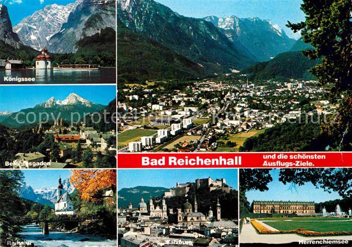 Bad Reichenhall Fliegeraufnahme Koenigssee Salzburg Herrenchiemsee