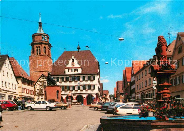 Weil der Stadt Platz mit Brunnen