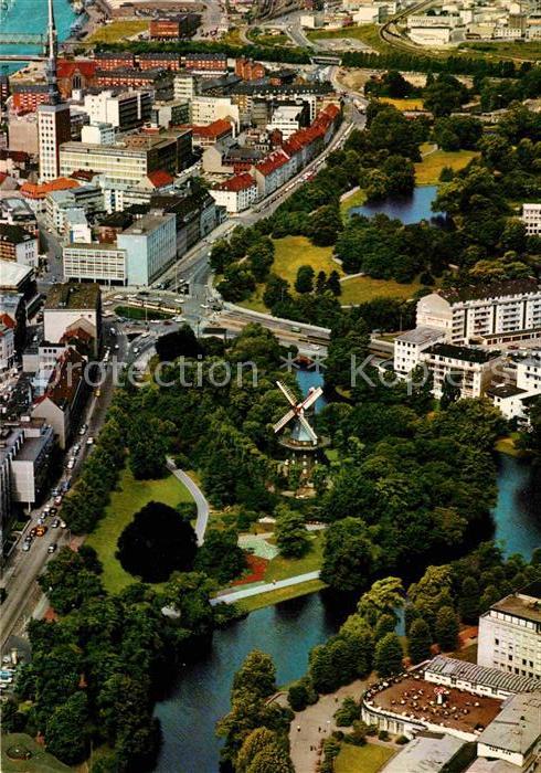 BREMEN  CITY Muehle am Wall Fliegeraufnahme