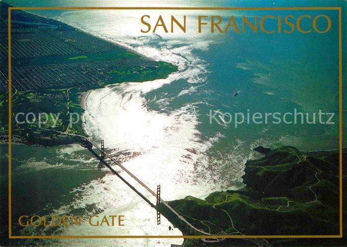 San Francisco California Fliegeraufnahme Golden Gate Bridge