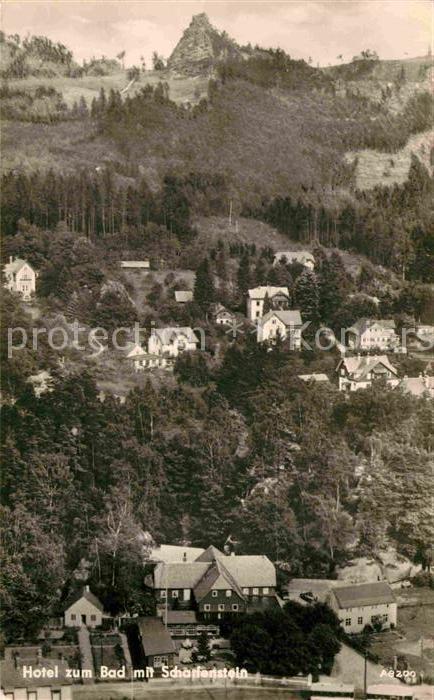 Oybin Sachsen Hotel zum Bad mit Scharfenstein Zittauer Gebirge