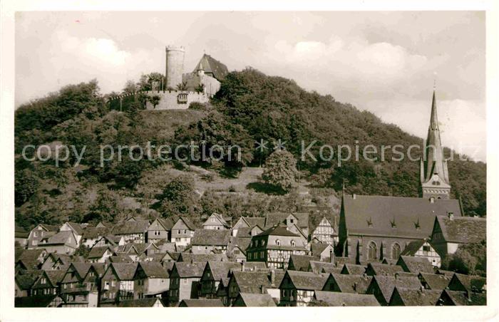 Gladenbach Lahn Hessen Schloss und Oberstadt Kirche Luftkurort