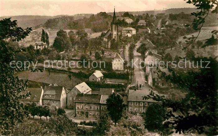 Berggiesshuebel Ortsansicht mit Kirche Kneippkurbad