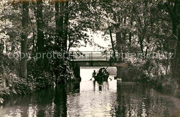 Scharmuetzelsee Partie an der Springseebruecke Handabzug