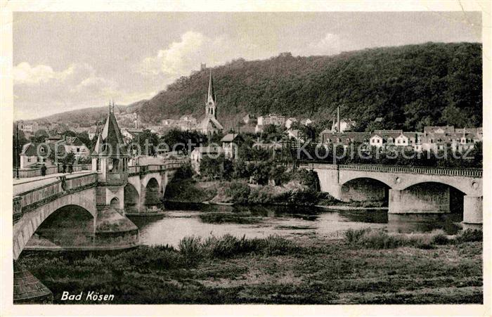 Bad Koesen Partie an der Saale Bruecke