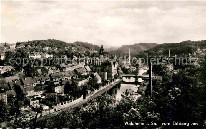 Waldheim Sachsen Panorama Blick vom Eichberg