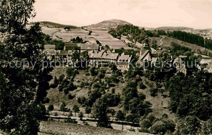 Lauenstein Erzgebirge Panorama Hoehenluftkurort