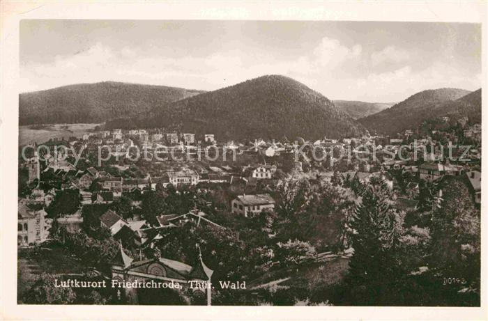 Friedrichroda Gesamtansicht Luftkurort