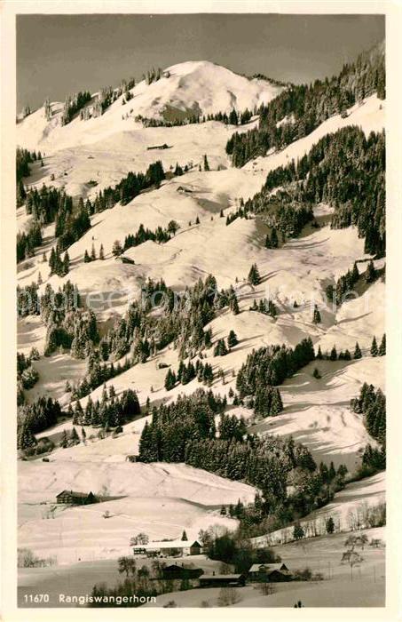 Sigiswang Rangiswangerhorn Allgaeuer Alpen Winterpanorama