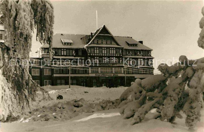Oberhof Thueringen Ernst Thaelmann Haus Winterlandschaft