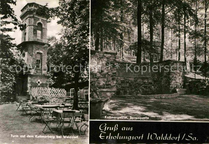 Walddorf Sachsen Turm auf dem Kottmarberg Berggaststaette Spreequelle