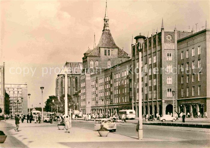 ROSTOCK  CITY Marienkirche Lange Strasse