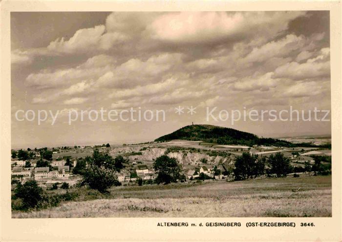 Altenberg Erzgebirge Panorama mit dem Geisingberg