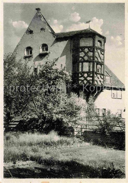 Alt Meissen Elbe Erker an der Freiheit Heimatschutzpostkarte