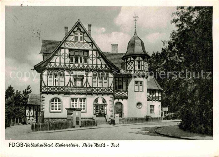 Bad Liebenstein Post Fachwerkhaus FDGB Volksheilbad